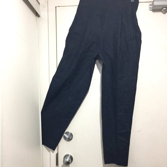 VINTAGE FINITY HIGH WAIST LINEN PANTS SIZE 10 - Picture 2 of 8